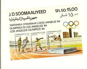 SOMALIA SOMALI REPUBLIC 1984 OLYMPICS SOUVENIR SHEET MNH SCOTT # 535-37a - Picture 1 of 1