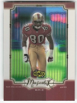 2000 UD Ionix #M2 Jerry Rice FOOTBALL San Francisco 49ers - Image 1 of 2