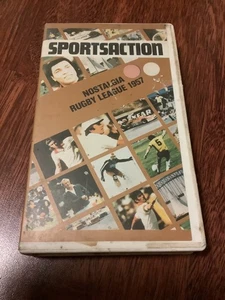 SPORTSACTION NOSTALGIA RUGBY LEAGUE 1957 SMALL BOX VHS VIDEO PROGRAMMES AUS - Bild 1 von 2