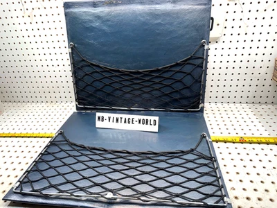 Asientos delanteros traseros originales Mercedes 70-73 W109 300SEL AZUL cartón 2 cubiertas redes Foto 1 de 4