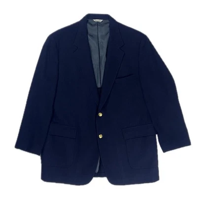 Blazer de lana azul marino Craig Scott vintage años 80 hecho en EE. UU. 46L Foto 1 de 4