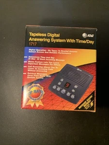 Vintage AT&T 1717 Tapeless Digital Telephone Answering System Time Day Clock - Zdjęcie 1 z 10