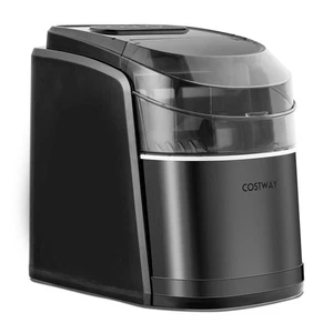 26.5 LBS Countertop Ice Maker w/1.5 LBS Ice Basket & 2.2 L Water Tank Black - Picture 1 of 8