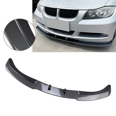 For BMW 3 Series E90 E91 320i 330i 2005-08 Front Bumper Lip Spoiler Carbon Fiber - image 1 of 4