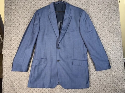 Blazer Abrigo Deportivo Chaqueta Hombre Paul Fredrick 46L Azul Pizarra Super 130s Lana Foto 1 de 4