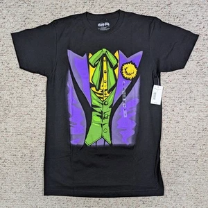 The Joker T-Shirt-Mens MED Black Joker Suit Batman DC Comics NWT Graphic Tee - Picture 1 of 6