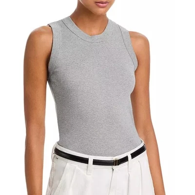 A.L.C. Camiseta sin mangas de algodón gris Hadley pequeña Foto 1 de 4