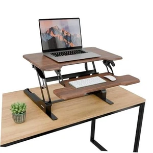 Height Adjustable Standing Desk Converter, Compact 30” Wide Tabletop Standing - Picture 1 of 7
