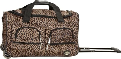 Bolso de Lona Rockland Rolling 22", Leopardo  Foto 1 de 4