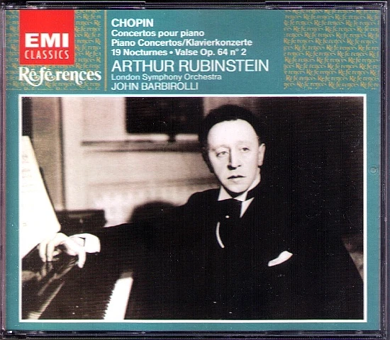 Arthur RUBINSTEIN: CHOPIN Piano Concerto 1 & 2 BARBIROLLI 2CD 19 Nocturnes Valse - Bild 1 von 1