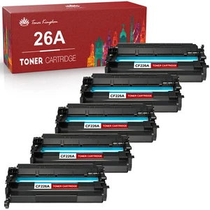 Tóner 1-5PK CF226A CF226X para HP 26A 26X LaserJet Pro M402dn M426fdw M426fdn - Imagen 1 de 17