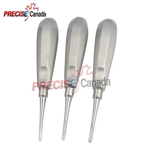 3er SET WURZELAUFZÜGE GERADE 2MM 3MM 4MM EDELSTAHL DENTAL DN-595 - Bild 1 von 2