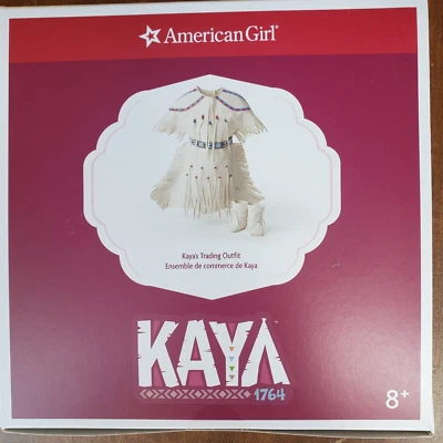 American Girl Kaya's Trading Outfit Deerskin Moccasins Belt Complete NEW - Image 1 of 4