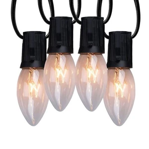 C9 Christmas String Lights Outdoor 100ft Vintage Christmas Tree Lights for In... - Picture 1 of 6