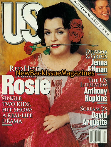 Us Weekly 2/98,Rosie O'Donnell,Matt Damon,Anthony Hopkins,February 1998,NEW - Image 1 of 1
