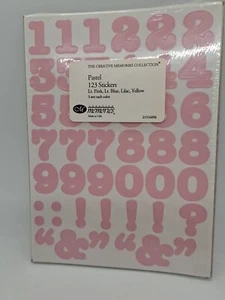 Creative Memories Pastel Colors Number Stickers. Acid Free. Sealed 12 Sheets Tot - Picture 1 of 4