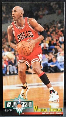 1993-94 Fleer NBA Jam Session #33 MICHAEL JORDAN Chicago Bulls - Image 1 of 2