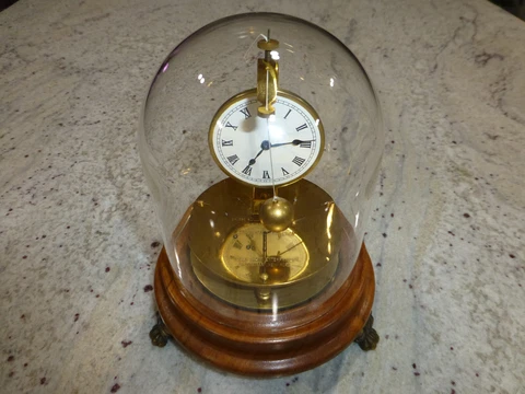 Vintage Briggs Rotary Pendulum Flying Ball Clock Germany Brass Horolovar 8 Day Cover