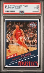 2015 Rittenhouse WNBA Rookie Natahsa Cloud PSA 9 Washington Mystics None Higher!
