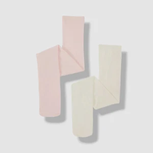 Trimfit Girl's Pink Ivory 2-Pack Microfiber Tights Size 10-14 - Picture 1 of 1
