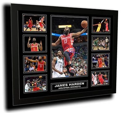 JAMES HARDEN HOUSTON ROCKETS SIGNED LIMITED EDITION FRAMED MEMORABILIA - image 1 of 4