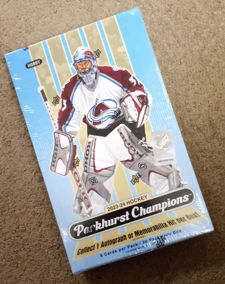 2023/24 PARKHURST CHAMPIONS HOCKEY HOBBY BOX 1 AUTÓGRAFO/RELÍQUIA CONNOR BEDARD RC - Imagem 1 de 1