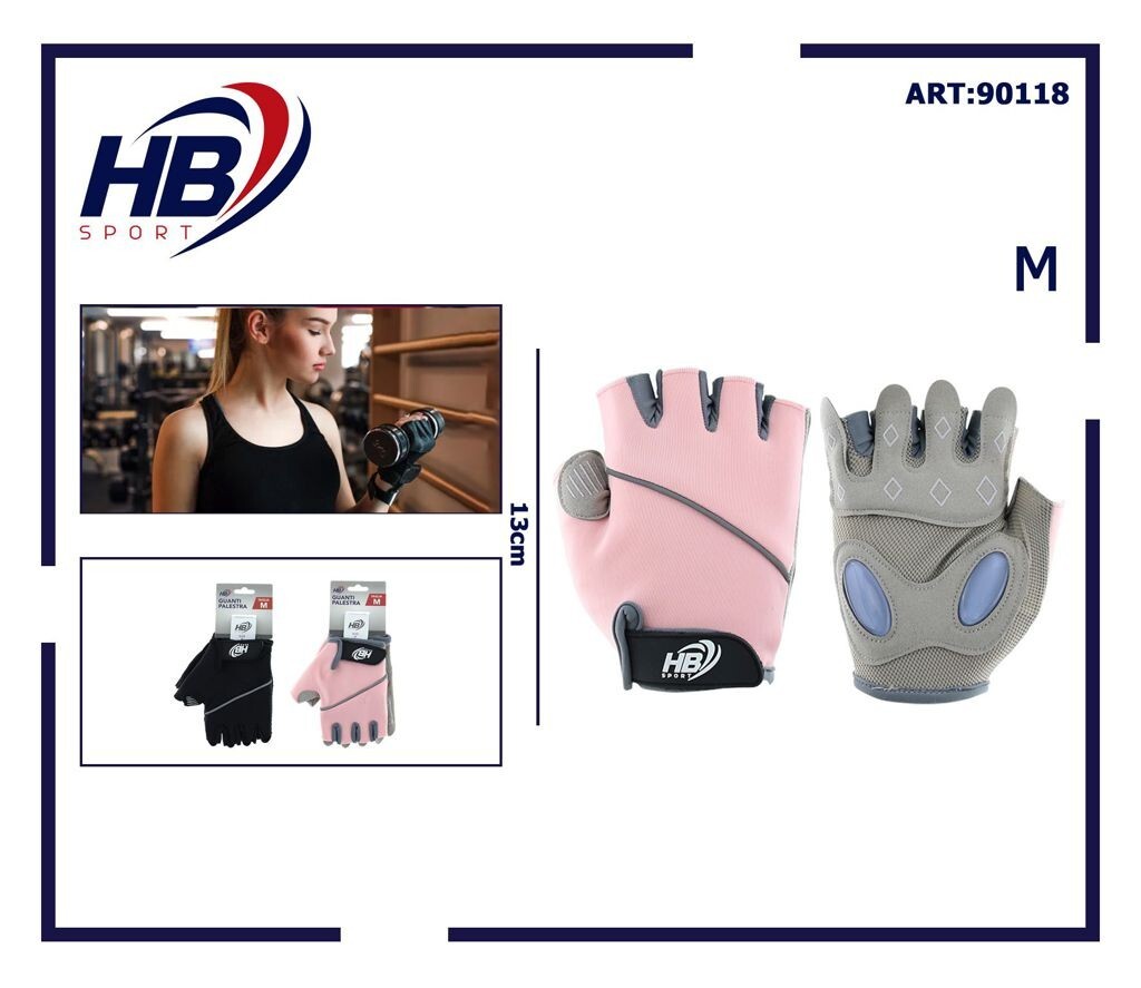 Hopedas Guanti da allenamento per sollevamento pesi, protezione per il palmo della mano, per uomini e donne, guanti sportivi per allenamento, fitness, palestra, colore nero