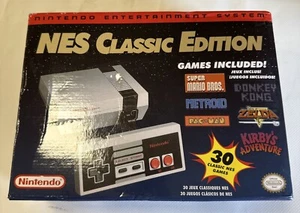 Authentic Nintendo Classic Edition NES Mini HDMI Console Fu Library Holiday Gift - Picture 1 of 7