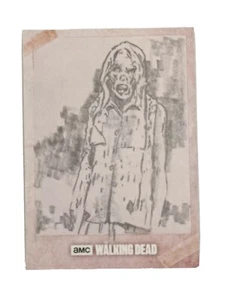 Topps Walking Dead Evolution ONE-OF-A-KIND Hand Drawn Sketch Card - Walker 1/1! - Picture 1 of 2