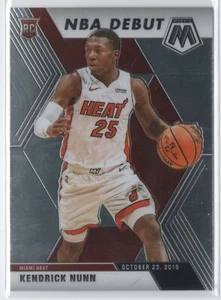 19-20 Mosaic #268 Kendrick Nunn Base NBA Debut Heat - Foto 1 di 1