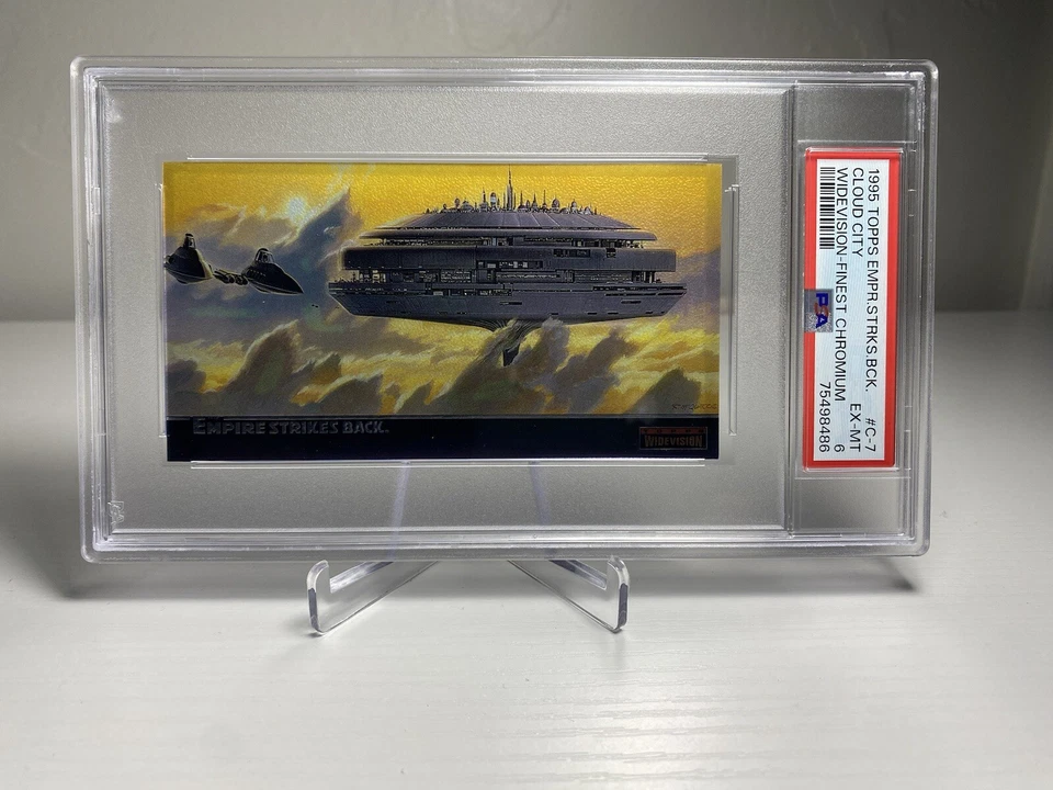 ☁️Topps Star Wars 1995 WideVision Cloud City ESB Chromium PSA 6 Trading Card - Image 1 of 3