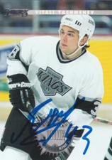 Vitali Yachemnev Autograph 96-97 Donruss Kings Rookie Card Dynamo - Predators