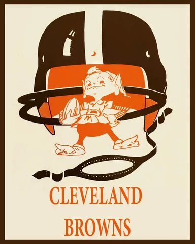 Cleveland Browns 1960's Wall Art Poster - 8x10 Color Photo Cover
