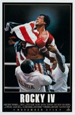 Arte de pared con impresión fotográfica de póster de película Rocky IV 20x30 Foto 1 de 2
