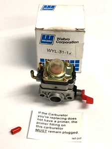 WALBRO PART# WYL-31-1, REPLACEMENT CARBURETOR ASSEMBLY-OEM - Bild 1 von 5