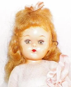 Fortune Pam Doll Hard Plastic Bridesmaid Dress 8in. Blonde Hair Vintage 1954 - Picture 1 of 8