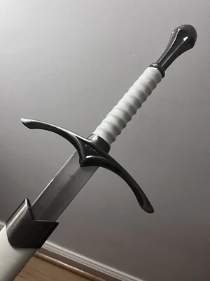 "Espada blanca con vaina de metal hoja de 27"" 36"" en total" Foto 1 de 4