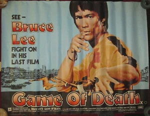 Bruce Lee GAME OF DEATH 1978 ~ UK Quad Poster 40" x 30" *ORIGINAL* - Picture 1 of 9