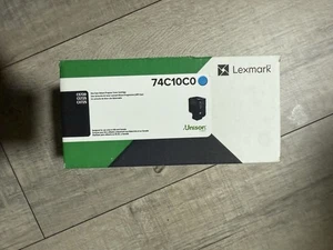 Lexmark 74C10C0 Unison 3,000 Page-Yield Return Program Toner - Cyan New - Picture 1 of 2