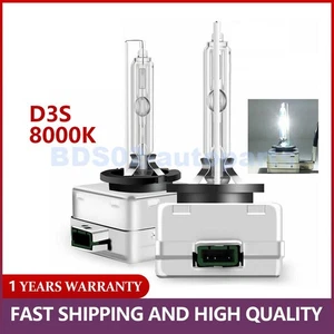 2x Xenon HID Replace Headlight D3S Bulb 8000K For Audi A1 A3 A4 A5 A6 A7 Q3 Q5 - Picture 1 of 8
