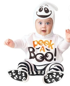 NWT Baby GIGGLY GHOST Halloween Infant Costume 0 - 6 months 2 PIECE - Picture 1 of 2