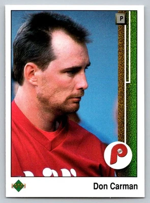 1989 Upper Deck #409 Don Carman Philadelphia Phillies - Image 1 of 2