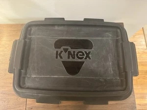 Huge K'NEX Bulk 819 Piece Lot Black Storage Tub/Bin/Container, 20 Wheels, EUC - Picture 1 of 14
