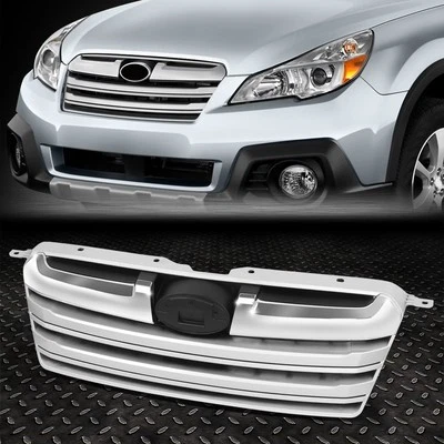 Parachoques delantero cromado rejilla radiador superior inserto negro para Subaru Outback 13-14 Foto 1 de 3