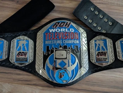 Cinturón de Lucha Libre Campeonato Mundial de Televisión ROH 4mm Zinc  Foto 1 de 4