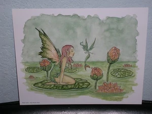 Amy Brown - Water Lilies - SIGNED - OUT OF PRINT - RARE - Picture 1 of 1
