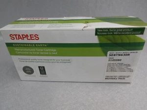 NEW STAPLES BRAND BLACK TONER CARTRIDGE COMPATIBLE WITH BROTHER TN630 SEBTN630R - Picture 1 of 3