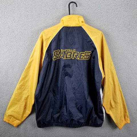 G-III Buffalo Sabres Jacket Men XL Hockey NHL Windbreaker Vintage 90's Coat Cover