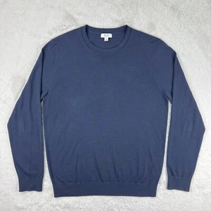 Reiss Sweater Men’s LARGE Gray Extra Fine Merino Wool Crewneck - Picture 1 of 7