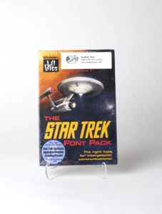 Star Trek Font Pack Collector's Ed '92 PC 3,5" * NEUF - SCELLÉ * RARE ! - Photo 1/2